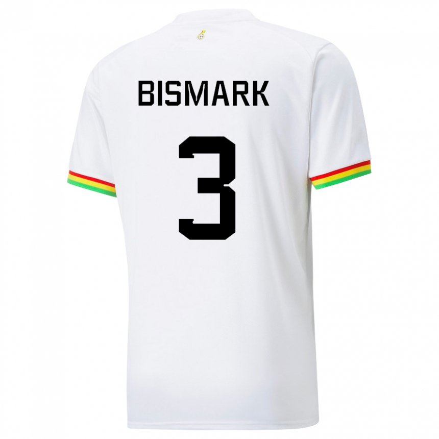 Niño Camiseta Ghana Anim Bismark #3 Blanco 1ª Equipación 22-24 La Camisa Argentina