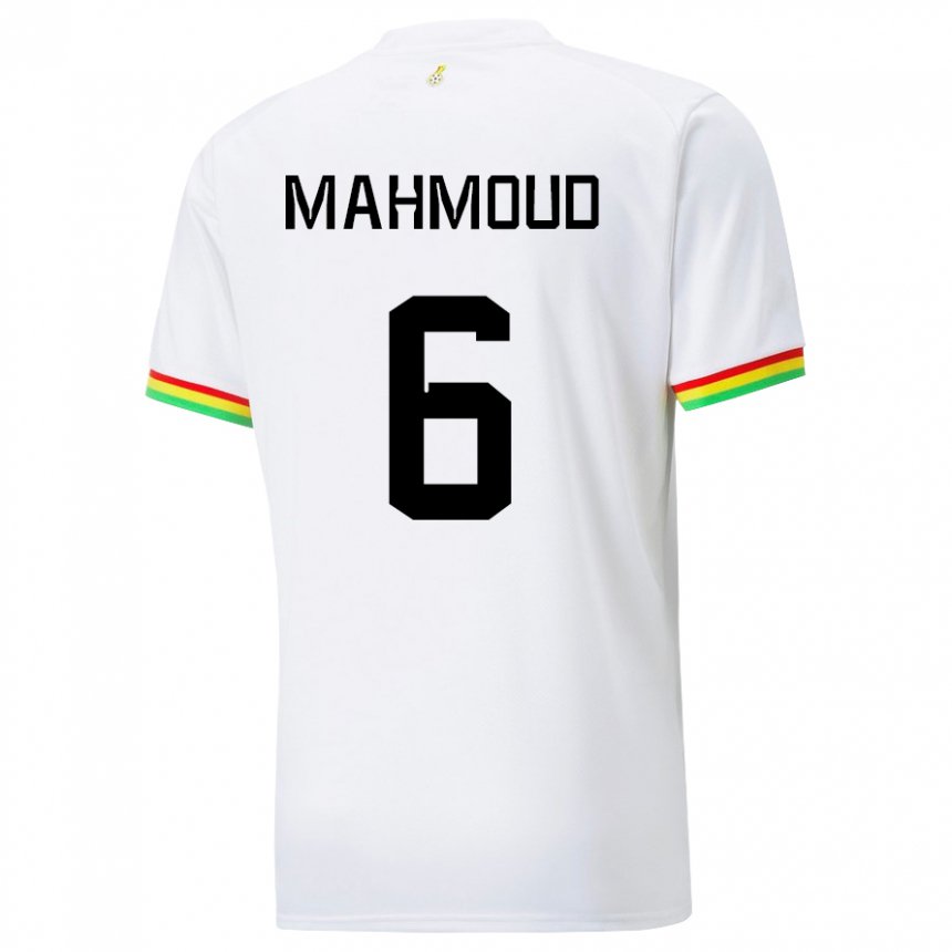 Niño Camiseta Ghana Mohaison Mahmoud #6 Blanco 1ª Equipación 22-24 La Camisa Argentina