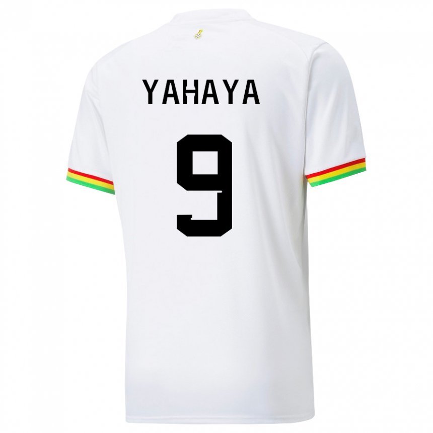 Niño Camiseta Ghana Mohammed Yahaya #9 Blanco 1ª Equipación 22-24 La Camisa Argentina