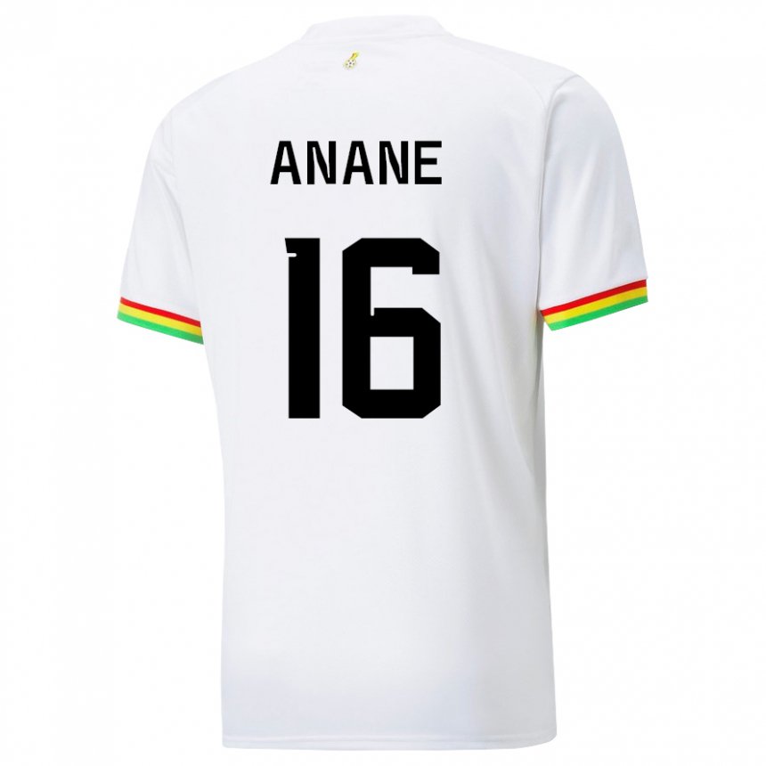 Niño Camiseta Ghana Vincent Anane #16 Blanco 1ª Equipación 22-24 La Camisa Argentina