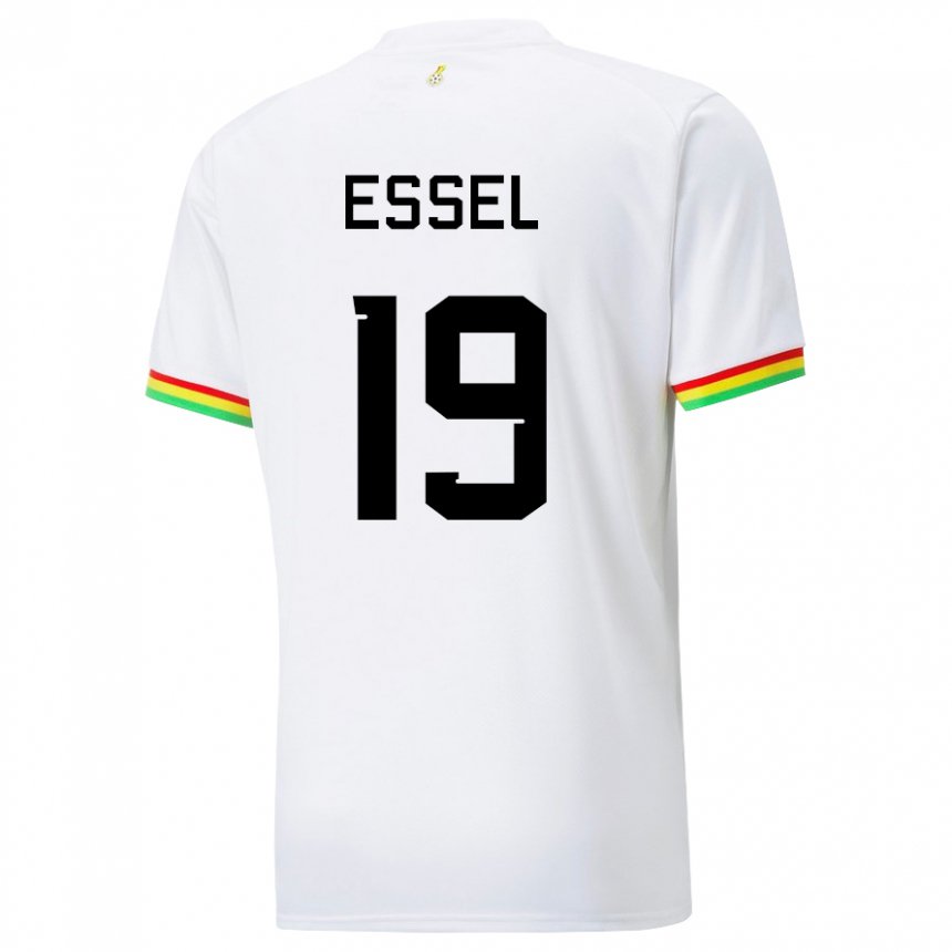 Niño Camiseta Ghana Aaron Essel #19 Blanco 1ª Equipación 22-24 La Camisa Argentina