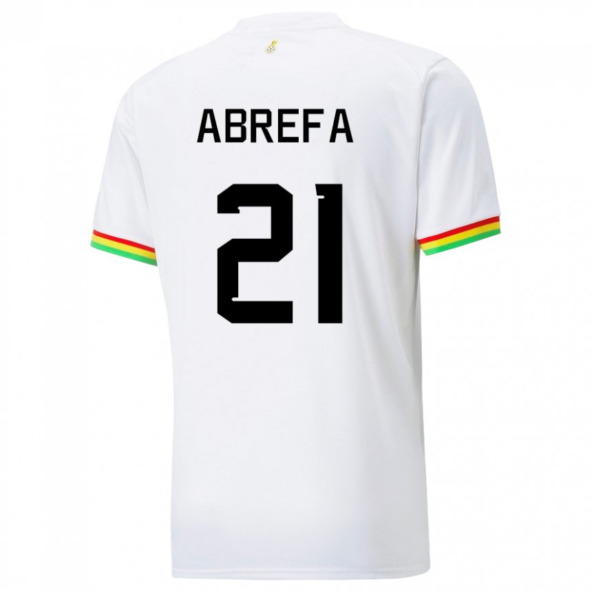 Niño Camiseta Ghana Kelvin Abrefa #21 Blanco 1ª Equipación 22-24 La Camisa Argentina