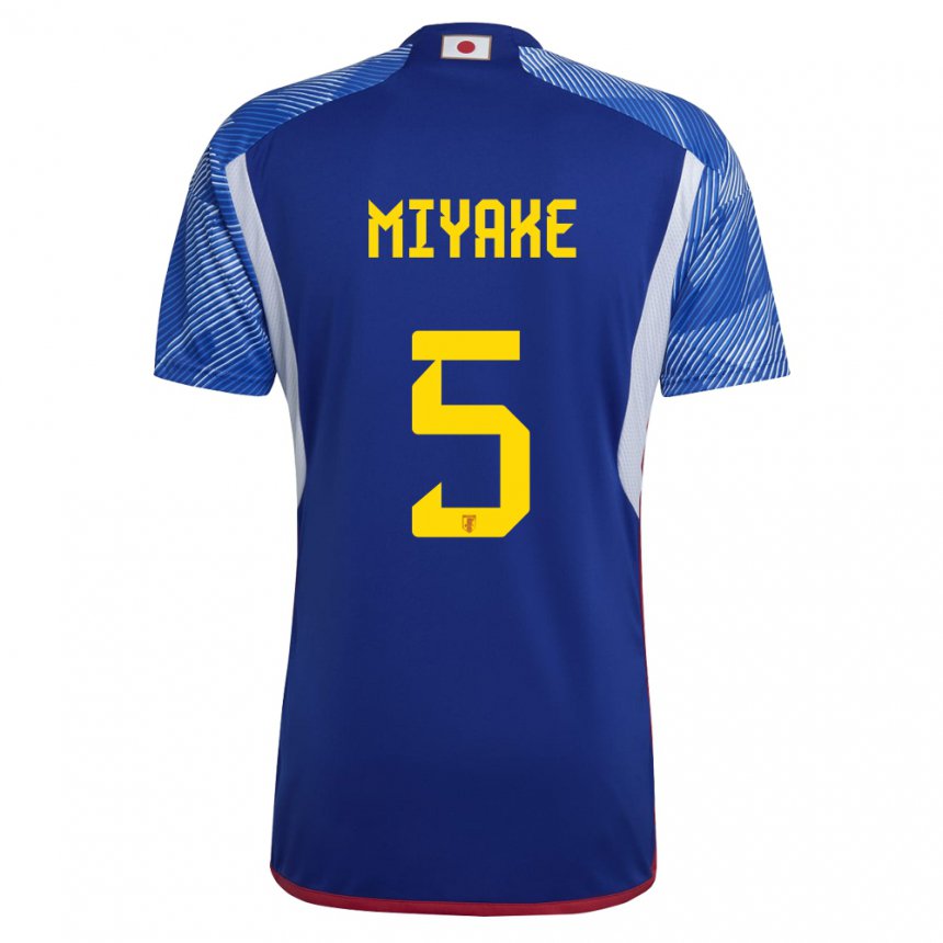 Niño Camiseta Japón Shiori Miyake #5 Azul Real 1ª Equipación 22-24 La Camisa Argentina