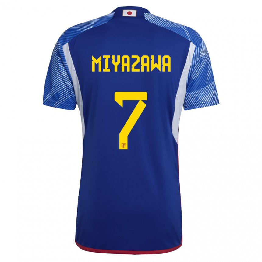 Niño Camiseta Japón Hinata Miyazawa #7 Azul Real 1ª Equipación 22-24 La Camisa Argentina