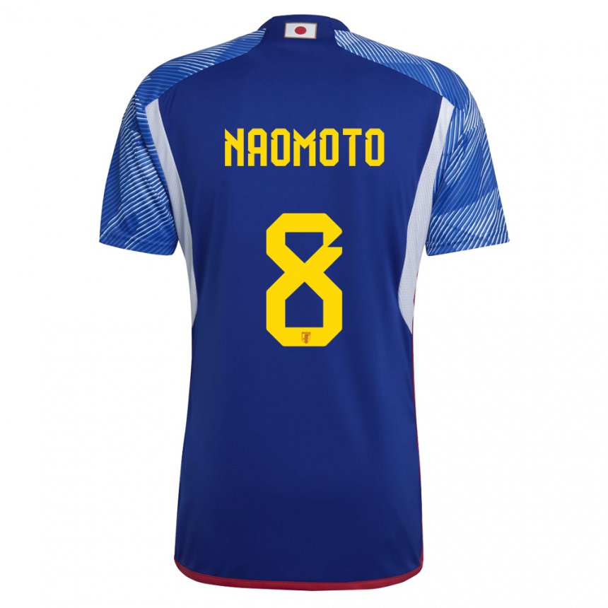 Niño Camiseta Japón Hikaru Naomoto #8 Azul Real 1ª Equipación 22-24 La Camisa Argentina