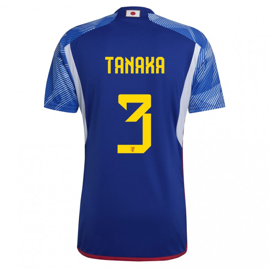 Niño Camiseta Japón Hayato Tanaka #3 Azul Real 1ª Equipación 22-24 La Camisa Argentina
