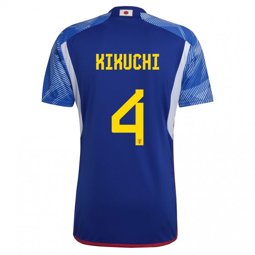 Niño Camiseta Japón Shuta Kikuchi #4 Azul Real 1ª Equipación 22-24 La Camisa Argentina