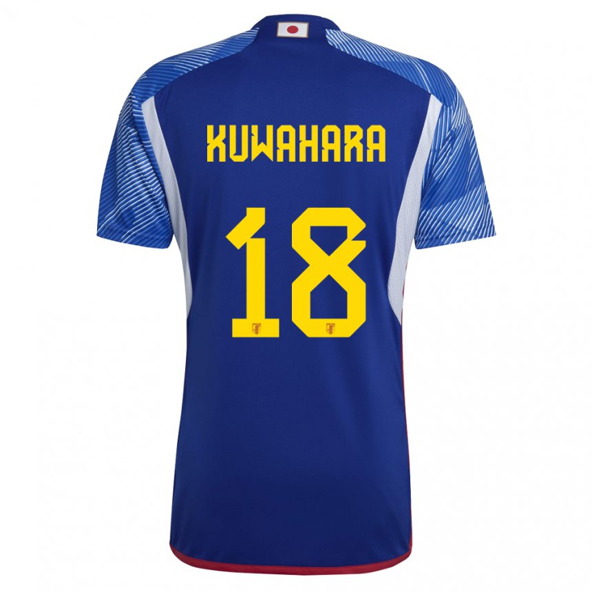 Niño Camiseta Japón Rikuto Kuwahara #18 Azul Real 1ª Equipación 22-24 La Camisa Argentina