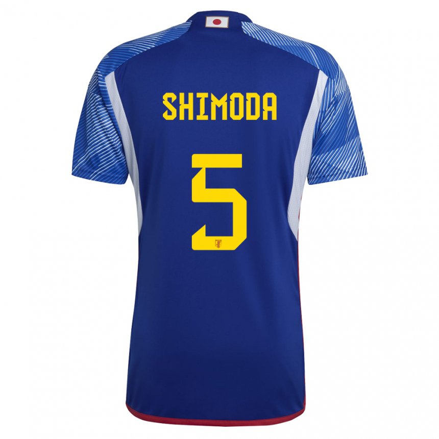 Niño Camiseta Japón Yoshihiro Shimoda #5 Azul Real 1ª Equipación 22-24 La Camisa Argentina