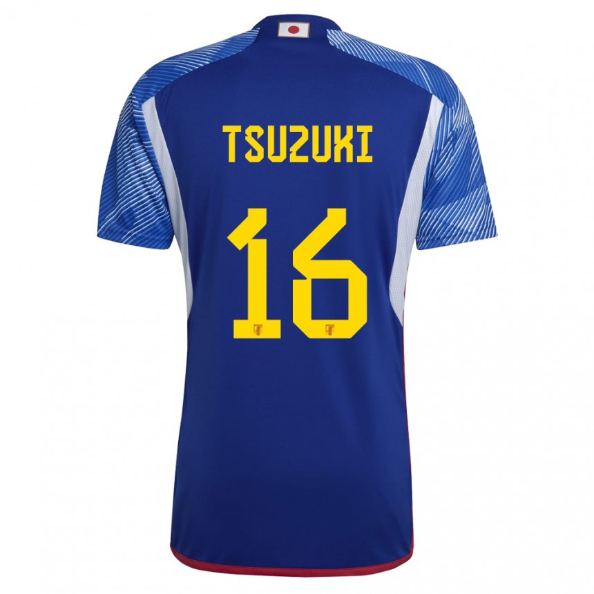 Niño Camiseta Japón Shunta Tsuzuki #16 Azul Real 1ª Equipación 22-24 La Camisa Argentina