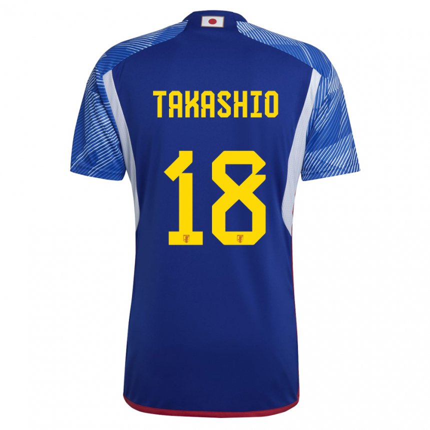 Niño Camiseta Japón Hayase Takashio #18 Azul Real 1ª Equipación 22-24 La Camisa Argentina