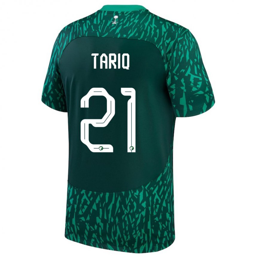 Niño Camiseta Arabia Saudita Juri Tariq #21 Verde Oscuro 2ª Equipación 22-24 La Camisa Argentina