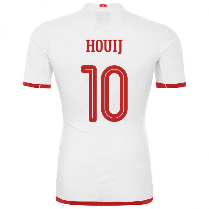 Niño Camiseta Túnez Mariem Houij #10 Blanco 2ª Equipación 22-24 La Camisa Argentina