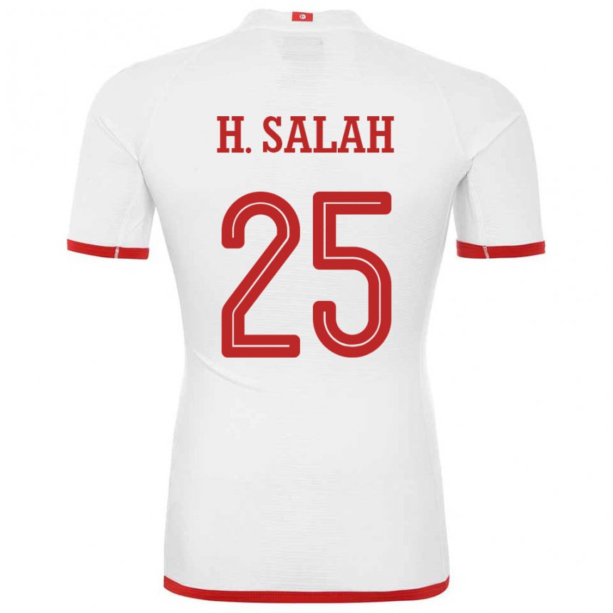 Niño Camiseta Túnez Heni Ben Salah #25 Blanco 2ª Equipación 22-24 La Camisa Argentina