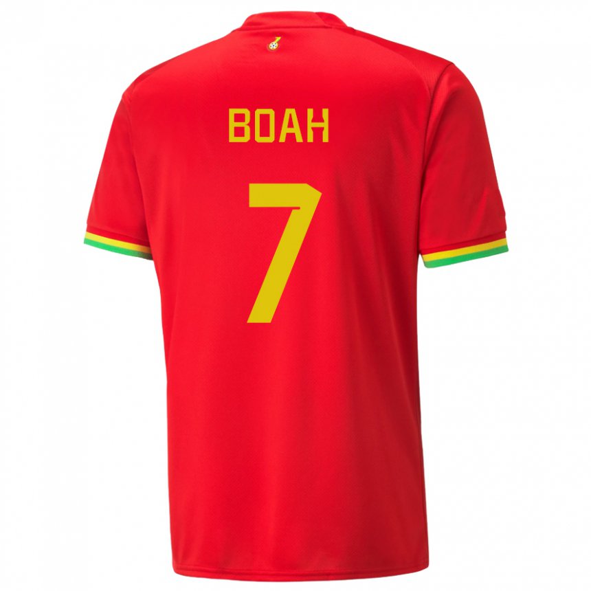 Niño Camiseta Ghana Collins Boah #7 Rojo 2ª Equipación 22-24 La Camisa Argentina