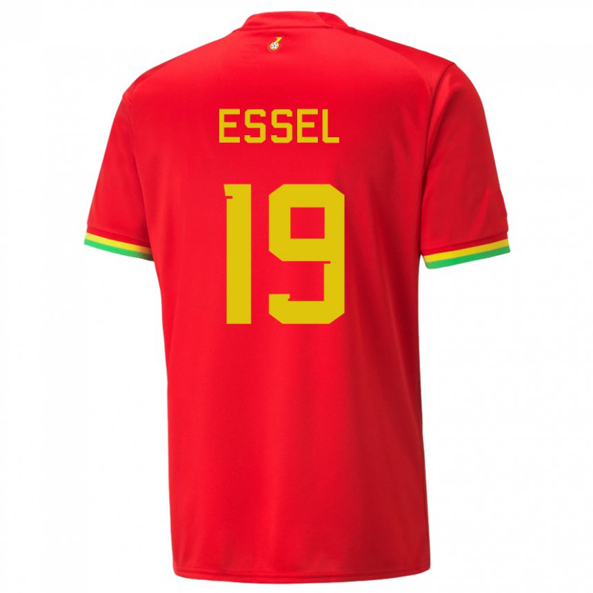 Niño Camiseta Ghana Aaron Essel #19 Rojo 2ª Equipación 22-24 La Camisa Argentina