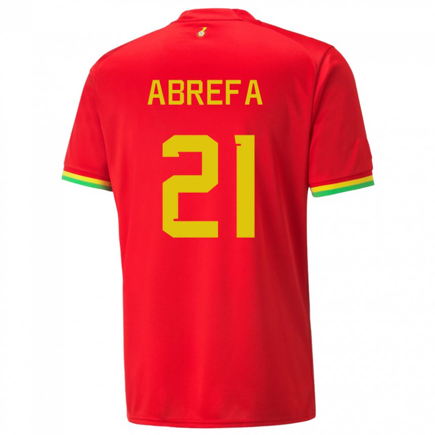 Niño Camiseta Ghana Kelvin Abrefa #21 Rojo 2ª Equipación 22-24 La Camisa Argentina