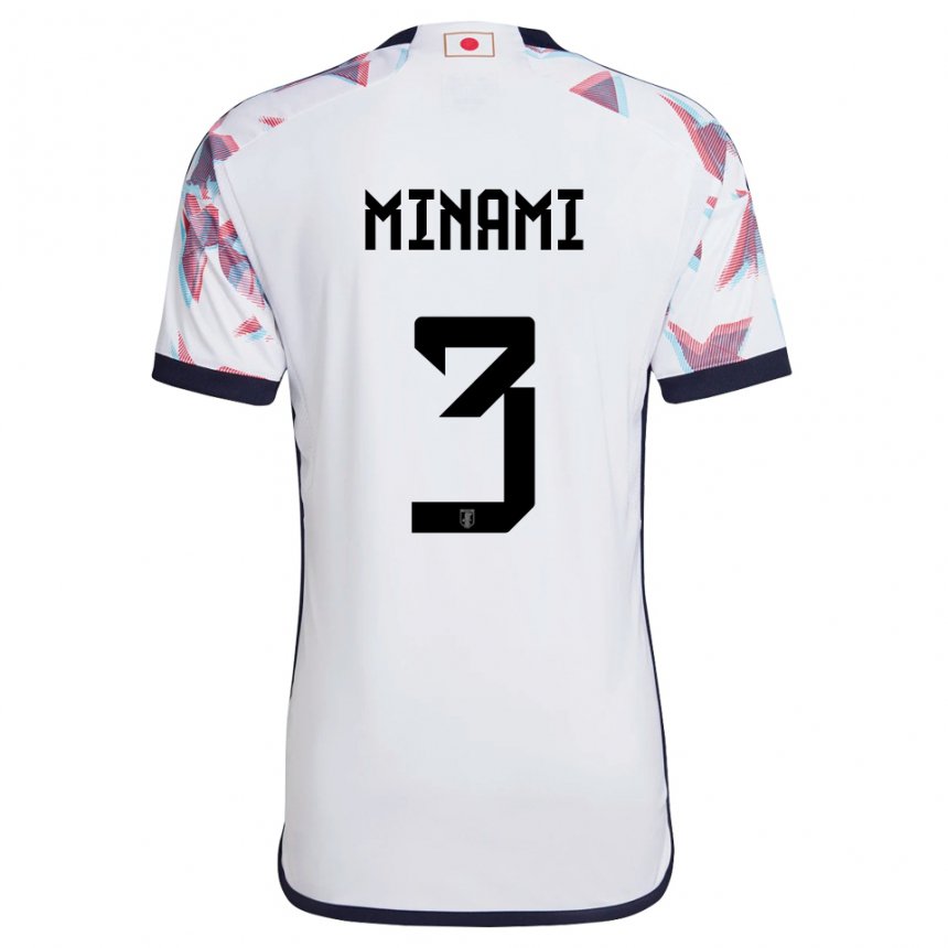 Niño Camiseta Japón Moeka Minami #3 Blanco 2ª Equipación 22-24 La Camisa Argentina