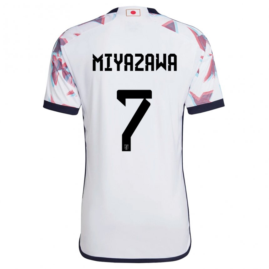 Niño Camiseta Japón Hinata Miyazawa #7 Blanco 2ª Equipación 22-24 La Camisa Argentina