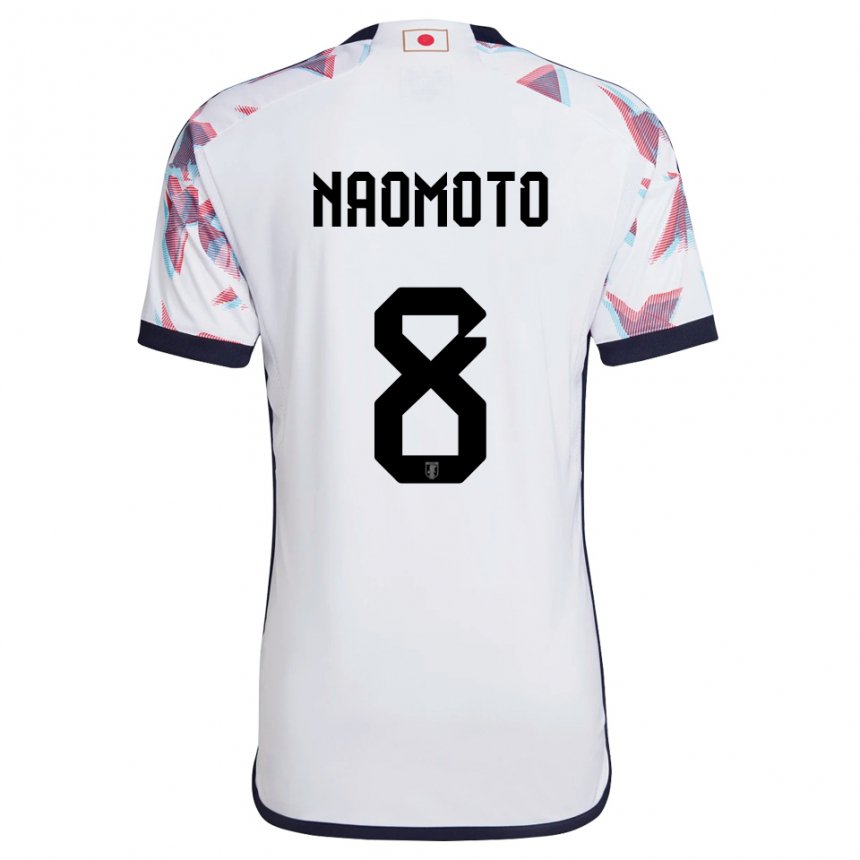 Niño Camiseta Japón Hikaru Naomoto #8 Blanco 2ª Equipación 22-24 La Camisa Argentina