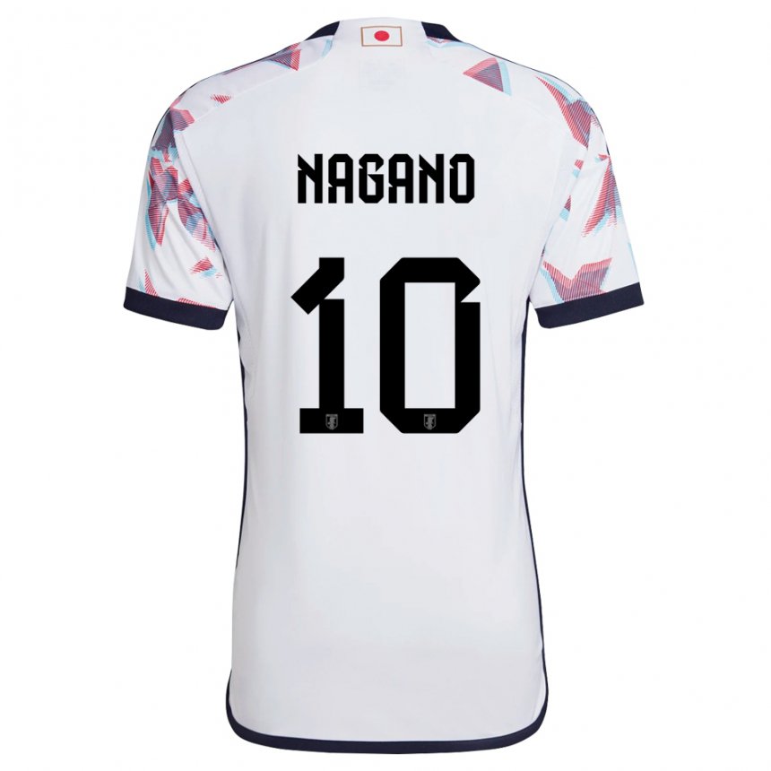 Niño Camiseta Japón Fuka Nagano #10 Blanco 2ª Equipación 22-24 La Camisa Argentina