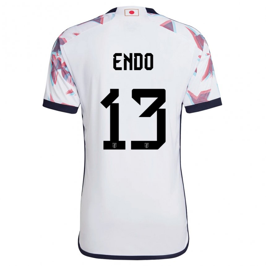 Niño Camiseta Japón Jun Endo #13 Blanco 2ª Equipación 22-24 La Camisa Argentina