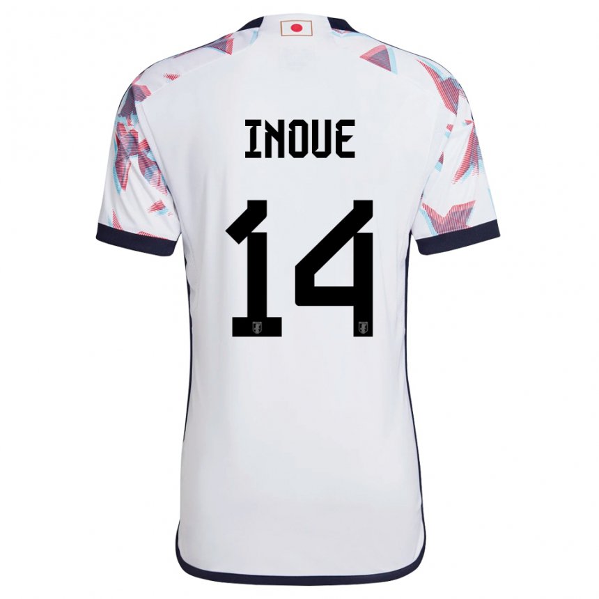 Niño Camiseta Japón Ayaka Inoue #14 Blanco 2ª Equipación 22-24 La Camisa Argentina