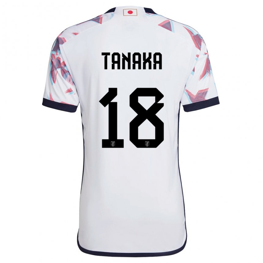 Niño Camiseta Japón Momoko Tanaka #18 Blanco 2ª Equipación 22-24 La Camisa Argentina