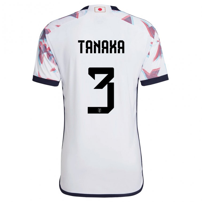 Niño Camiseta Japón Hayato Tanaka #3 Blanco 2ª Equipación 22-24 La Camisa Argentina