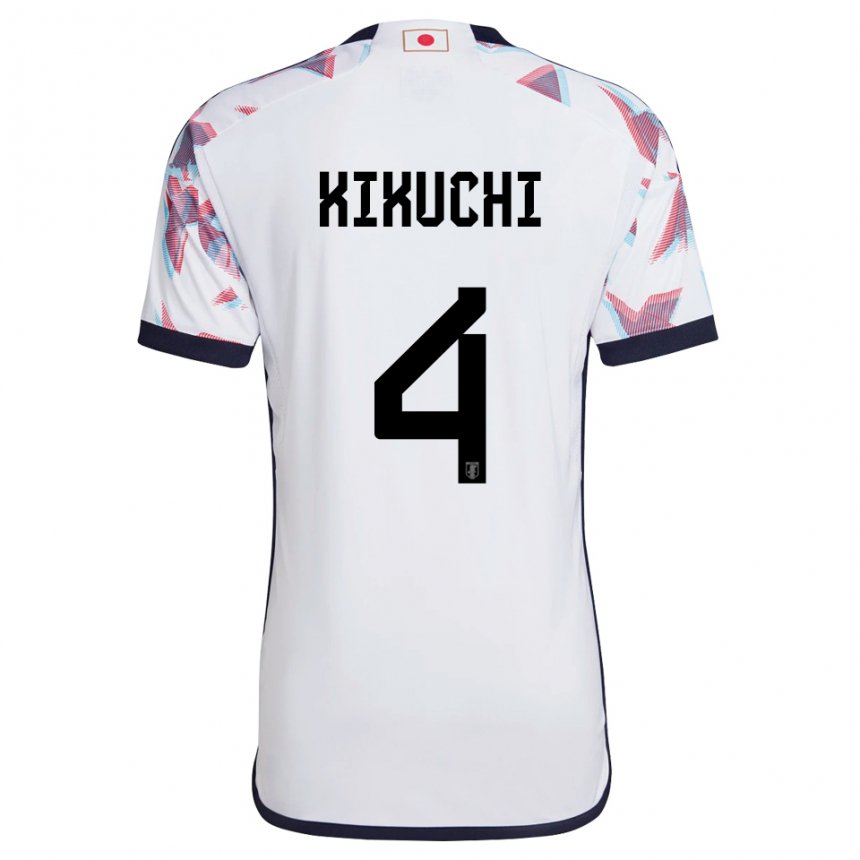 Niño Camiseta Japón Shuta Kikuchi #4 Blanco 2ª Equipación 22-24 La Camisa Argentina