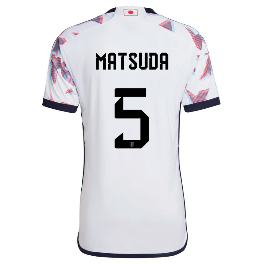 Niño Camiseta Japón Hayate Matsuda #5 Blanco 2ª Equipación 22-24 La Camisa Argentina