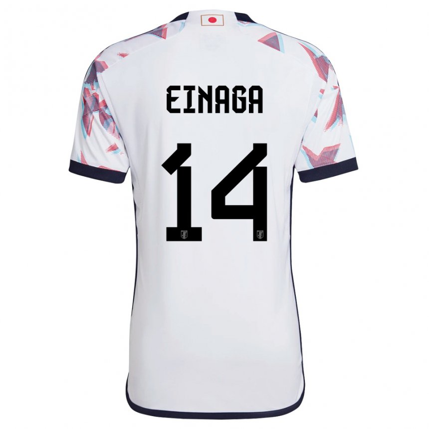 Niño Camiseta Japón Takatora Einaga #14 Blanco 2ª Equipación 22-24 La Camisa Argentina