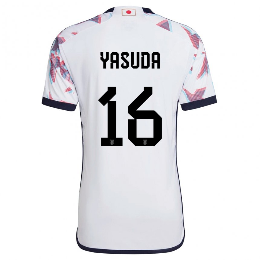 Niño Camiseta Japón Kenshin Yasuda #16 Blanco 2ª Equipación 22-24 La Camisa Argentina