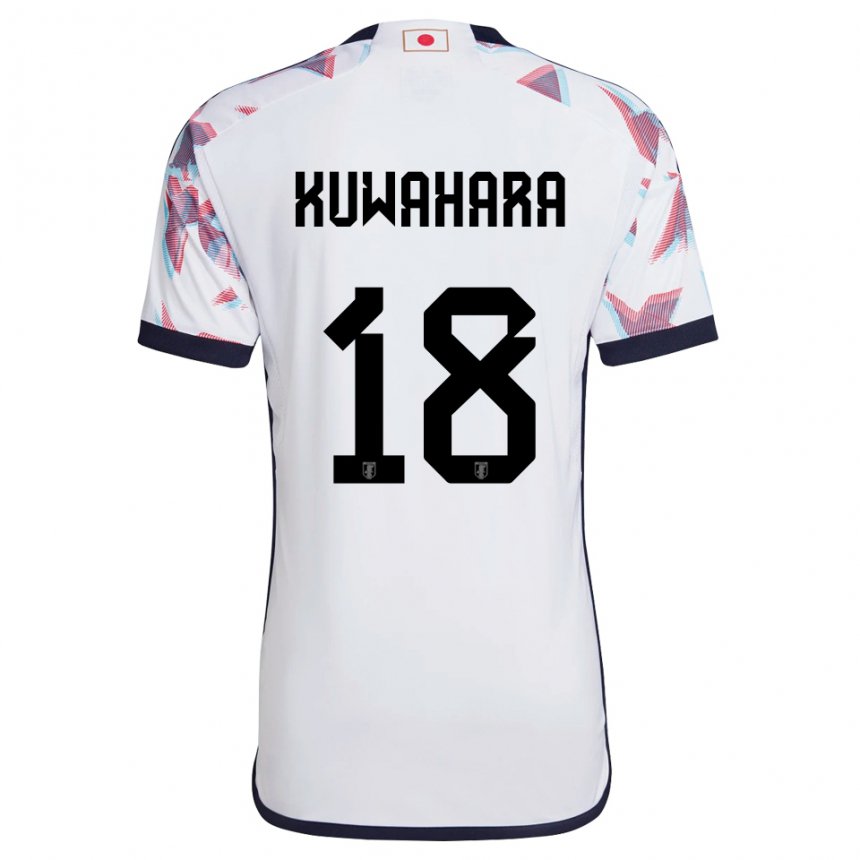 Niño Camiseta Japón Rikuto Kuwahara #18 Blanco 2ª Equipación 22-24 La Camisa Argentina