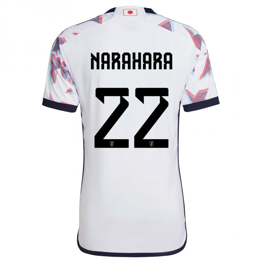 Niño Camiseta Japón Yoshiki Narahara #22 Blanco 2ª Equipación 22-24 La Camisa Argentina