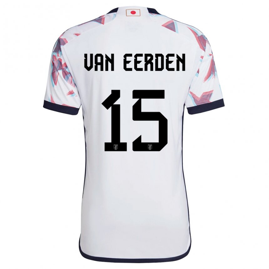 Niño Camiseta Japón Shawn Van Eerden #15 Blanco 2ª Equipación 22-24 La Camisa Argentina