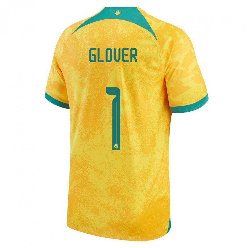 Hombre Camiseta Australia Thomas Glover #1 Dorado 1ª Equipación 22-24 La Camisa Argentina
