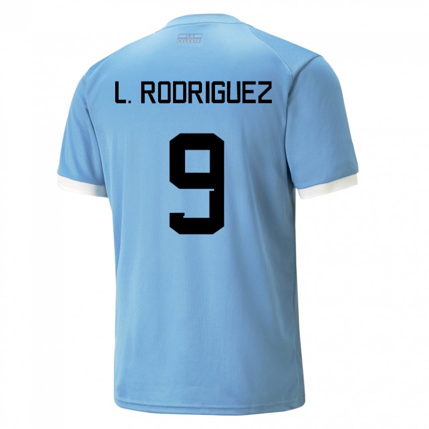 Hombre Camiseta Uruguay Luciano Rodriguez #9 Azul 1ª Equipación 22-24 La Camisa Argentina