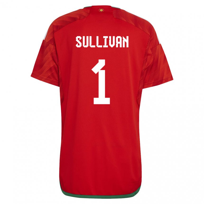 Hombre Camiseta Gales Laura O Sullivan #1 Rojo 1ª Equipación 22-24 La Camisa Argentina