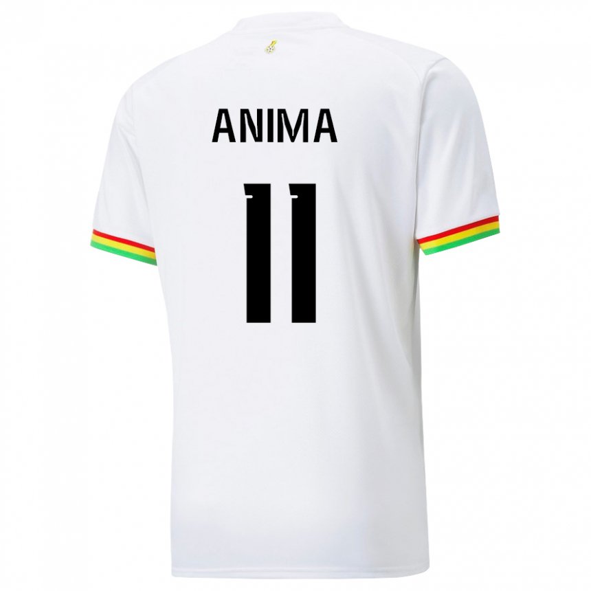 Hombre Camiseta Ghana Naomi Anima #11 Blanco 1ª Equipación 22-24 La Camisa Argentina