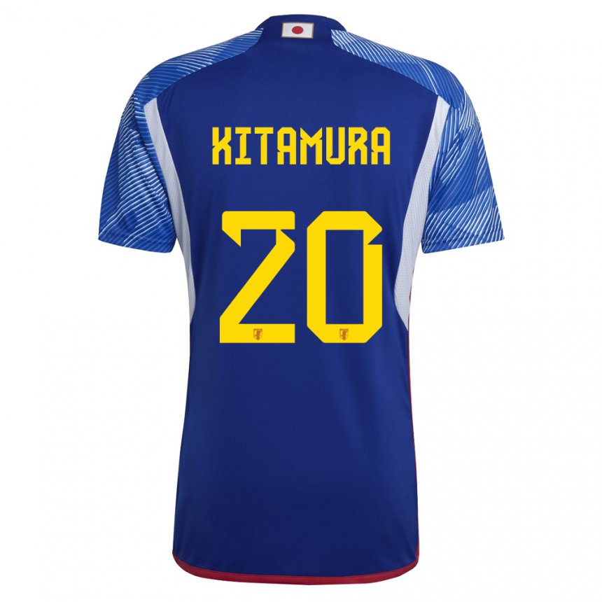 Hombre Camiseta Japón Nanami Kitamura #20 Azul Real 1ª Equipación 22-24 La Camisa Argentina