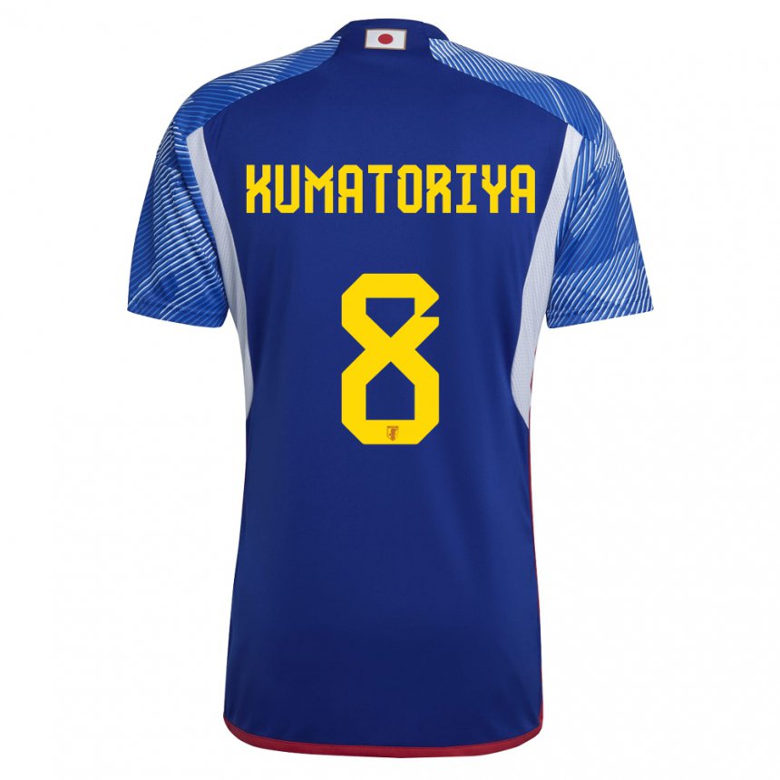 Hombre Camiseta Japón Issei Kumatoriya #8 Azul Real 1ª Equipación 22-24 La Camisa Argentina