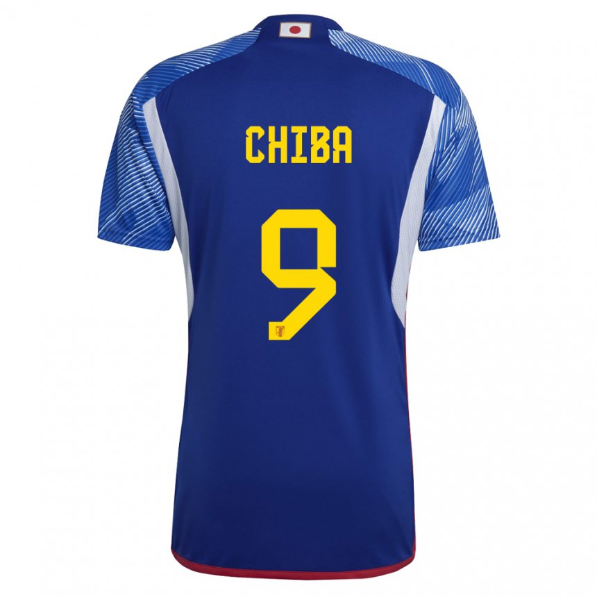 Hombre Camiseta Japón Kanta Chiba #9 Azul Real 1ª Equipación 22-24 La Camisa Argentina