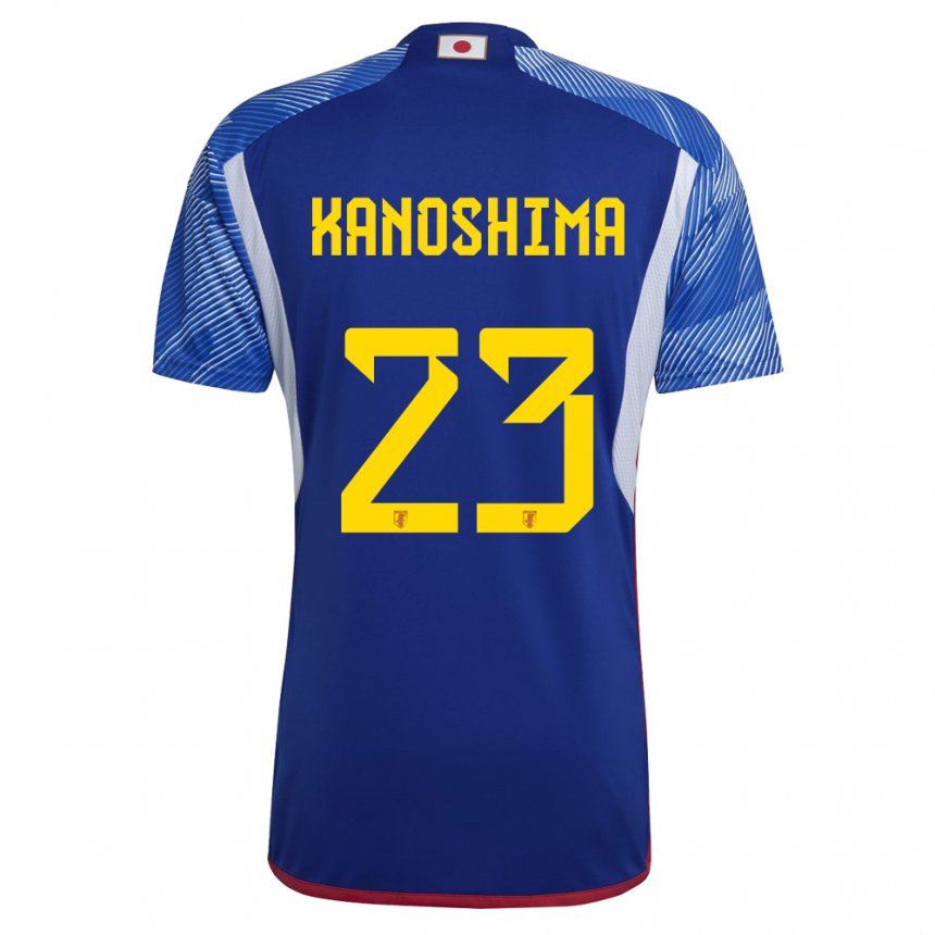 Hombre Camiseta Japón Yu Kanoshima #23 Azul Real 1ª Equipación 22-24 La Camisa Argentina