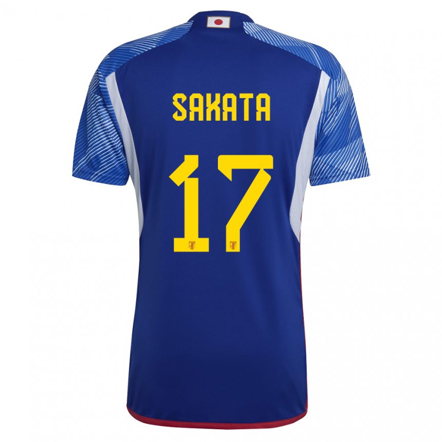 Hombre Camiseta Japón Reiya Sakata #17 Azul Real 1ª Equipación 22-24 La Camisa Argentina