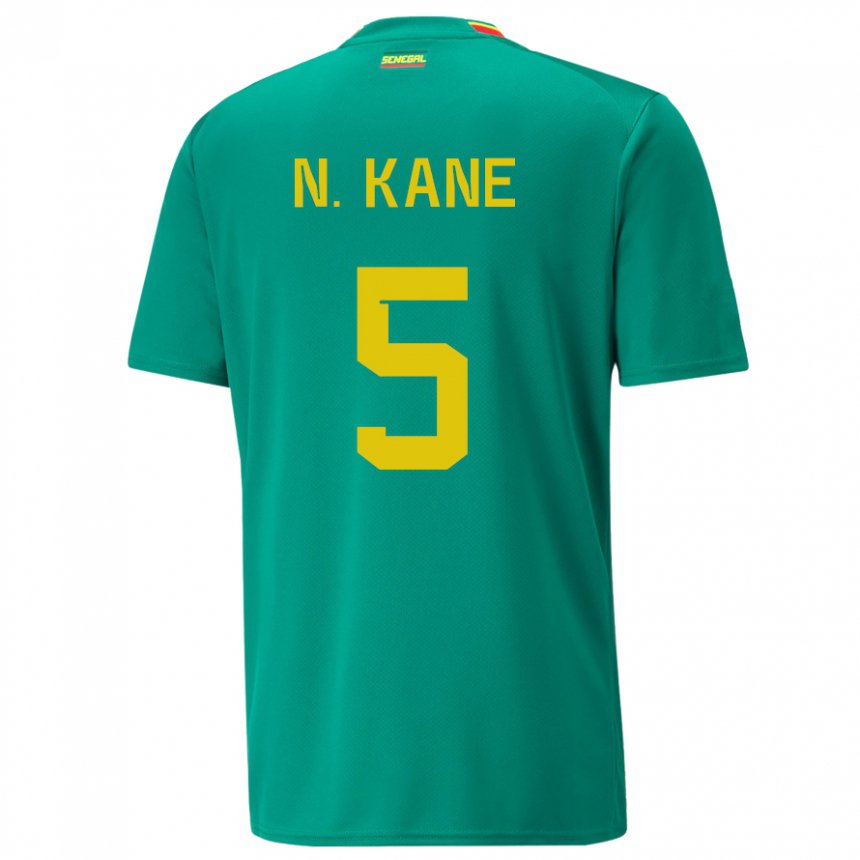 Hombre Camiseta Senegal Ndeye Ndiaye Kane #5 Verde 2ª Equipación 22-24 La Camisa Argentina