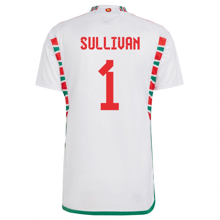 Hombre Camiseta Gales Laura O Sullivan #1 Blanco 2ª Equipación 22-24 La Camisa Argentina