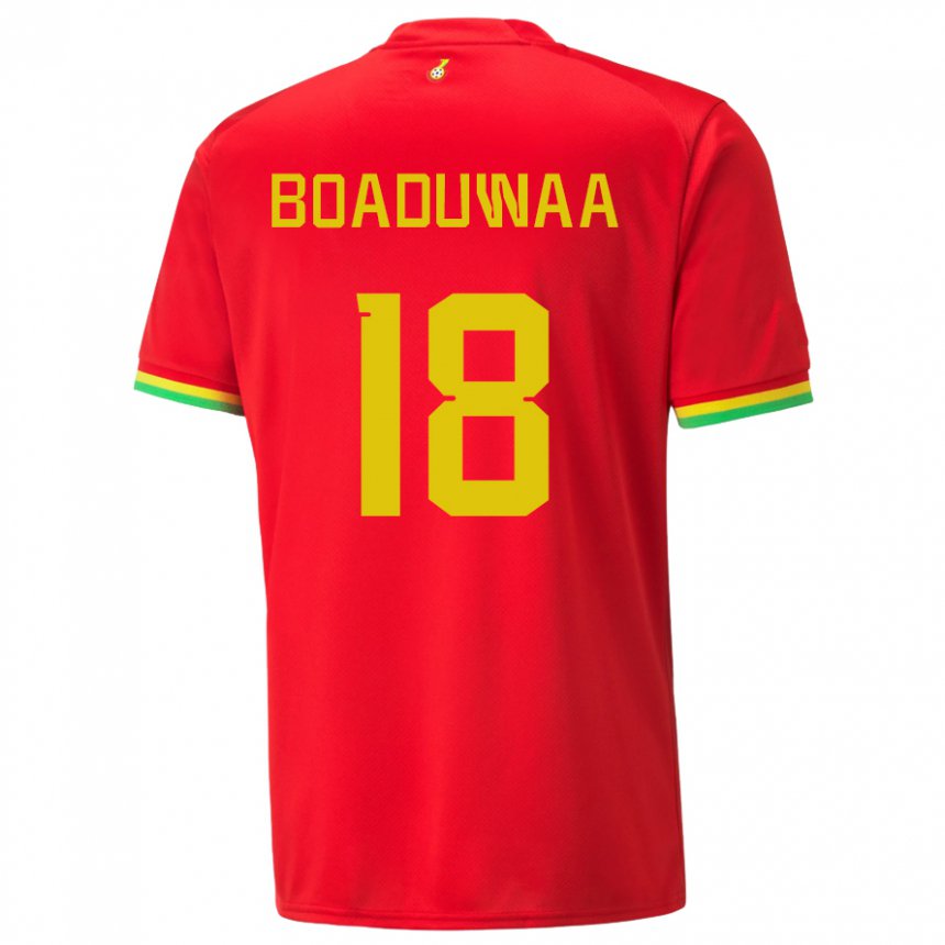 Hombre Camiseta Ghana Doris Boaduwaa #18 Rojo 2ª Equipación 22-24 La Camisa Argentina