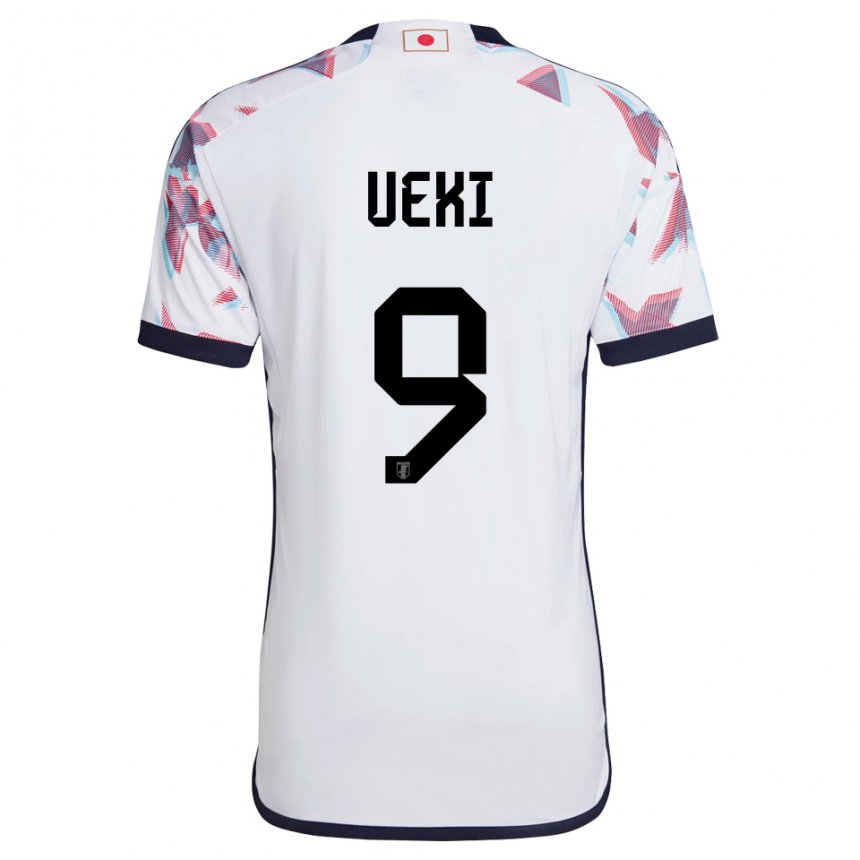 Hombre Camiseta Japón Riko Ueki #9 Blanco 2ª Equipación 22-24 La Camisa Argentina