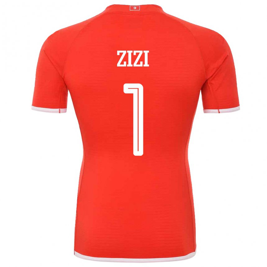 Mujer Camiseta Túnez Nesrine Zizi #1 Rojo 1ª Equipación 22-24 La Camisa Argentina